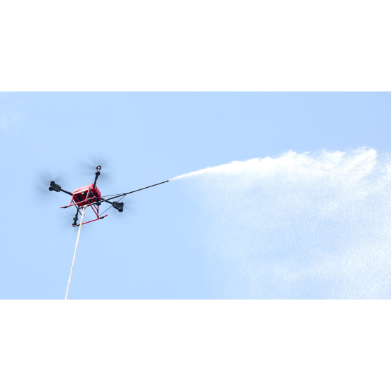 A 60kg load-bearing high-rise building water spraying and fire extinguishing drone