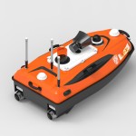 Unmanned robot boat for water detection