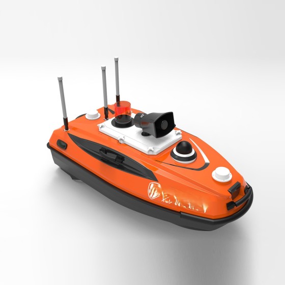 Unmanned robot boat for water detection